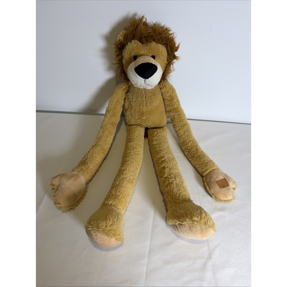 Toys R Us Hanging Lion Plush 24" Tan & Brown Long Arms/Legs Stuffed Animal 2015